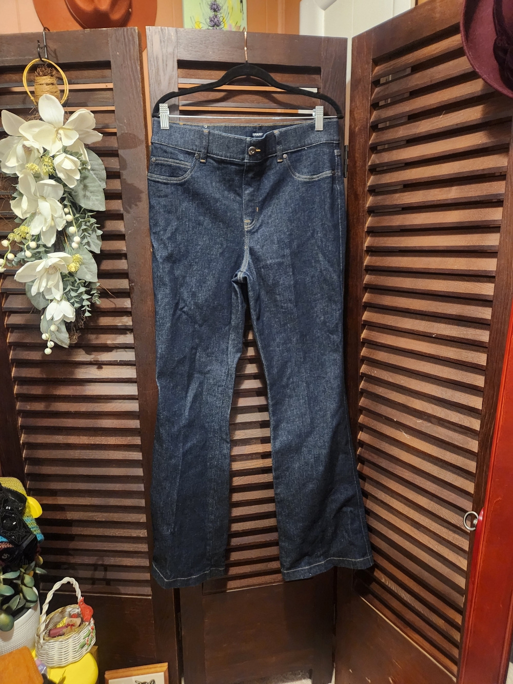 SPANX Dark Blue Flare Jeans